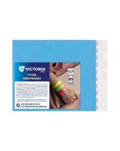 Identifikační náramky, 3/4", světle modrá, tyvek VICTORIA
