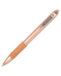 Kuličkové pero "Z-Grip Smooth Rose Gold", zlatá, 0,27 mm, stiskací, ZEBRA 15250