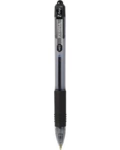 Kuličkové pero "Z-Grip", černá, 0,27 mm, stiskací, ZEBRA 22210