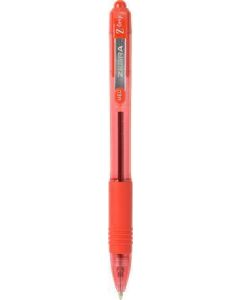 Kuličkové pero "Z-Grip", červená, 0,27 mm, stiskací, ZEBRA 22230