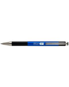 26342 Kuličkové pero "F301A", modrá, 0,24 mm, stiskací mechanismus, modré tělo ZEBRA
