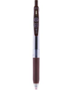 Gelové pero "Sarasa Clip", hnědá, 0,33 mm, stiskací mechanismus, ZEBRA 35136