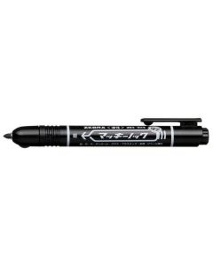 Permanentní popisovač "Mckie Retractable", černá, 1,3 mm, stiskací, ZEBRA 51061