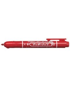 Permanentní popisovač "Mckie Retractable", červená, 1,3 mm, stiskací, ZEBRA 51063