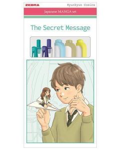 Sada psacích potřeb "Manga Set, The Secret Message", 5 ks, ZEBRA 56534