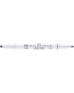 Zvýrazňovač "Mildliner Cool & Refined", šedá, oboustranný, 1,0/3,5 mm, ZEBRA