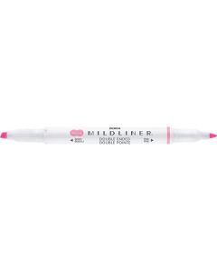 Oboustranný zvýrazňovač "Mildliner Fluorescent", růžová, 1,4 - 4 mm, ZEBRA 78170