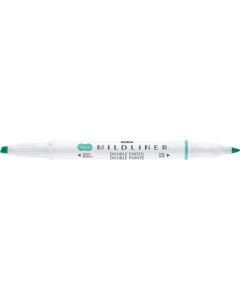 Oboustranný zvýrazňovač "Mildliner Fluorescent", tyrkysová, 1,4 - 4 mm, ZEBRA 78220