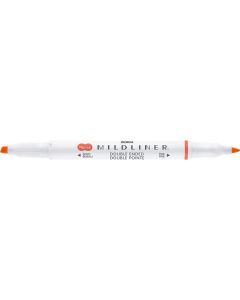 Zvýrazňovač "Mildliner Warm", cynober, oboustranný, 1,0-3,5 mm, ZEBRA 78230