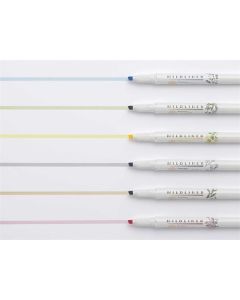 Sada zvýrazňovačů "Mildliner Scented Fragrance", 6 barev, 1,4 - 4 mm, oboustranný, ZEBRA 82388