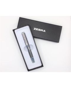 82409-24 Kuličkové pero "SL-F1", modrá, 0,24 mm, teleskopické, kovové, šedé tělo, ZEBRA