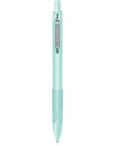 Kuličkové pero "Z-Grip Pastel", zelená, 0,27 mm, stiskací mechanismus, ZEBRA 91804