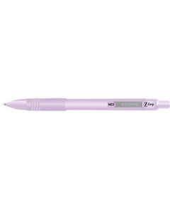 Kuličkové pero "Z-Grip Pastel", fialová, 0,27 mm, stiskací mechanismus, ZEBRA 91808