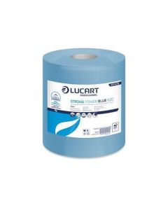 Papírové utěrky "Strong Power Blue 620", modrá, 3-vrstvé, role, LUCART 851478