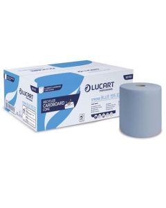 Papírové ručníky "Strong Blue 155 ID", modrá, 2-vrstvé, 6 rolí, LUCART 861185