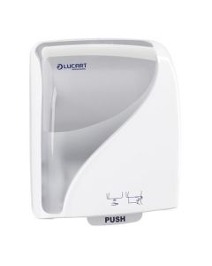 Zásobník na papírové ručníky "Identity Touch Free", bílá, se senzorem, 381 x 290 x 223 mm, LUCART