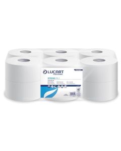 Toaletní papír "Strong", bílý, 130 m, průměr 19 cm, 2 vrstvý, LUCART