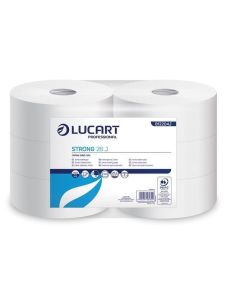 Toaletní papír "Strong", bílý, jumbo, průměr 26 cm, 2 vrstvý, LUCART