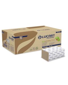 Ručníky "EcoNaturalV2", skládané V, dvouvrstvé, Havana. LUCART