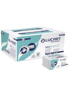 Papírové ručníky "Aquastream", bílá, 2-vrstvé, skládané Z, LUCART