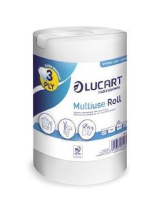 Papírové utěrky "Cash and Carry Strong 3.250", bílá, role, 3-vrstvé, LUCART 821642