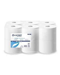 Toaletní papír "Strong L-One mini 180", bílá, 2 vrstvy, 12 rolí, LUCART 812169J
