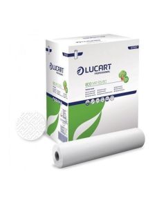 Papír na vyšetřovací lůžko "Eco MR 55/80", bílá, 2-vrstvý, 55 cm x 80 m, 6 rolí, LUCART 870107U