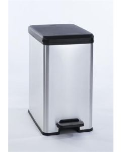 Odpadkový koš "Slim Bin", černá-stříbrná, pedálový, 25 l, CURVER 213300