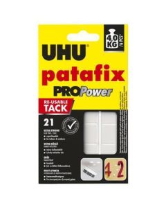 Lepicí guma "Patafix Pro Power", bílá, 21 ks/balení, UHU 18183