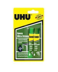 Epoxidové lepidlo "Epoxy Ultra Strong", 2x 10 ml, dvousložkové, UHU 25189