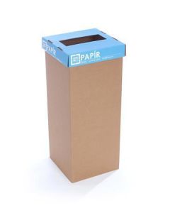 Odpadkový koš na tříděný odpad "Office", modrá, recyklovaný, 50 l, RECOBIN