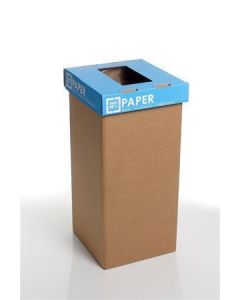 Koš na tříděný odpad "Mini", recyklovaný, anglický popis, modrá, 20 l, RECOBIN