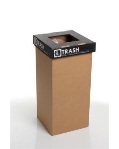 Koš na tříděný odpad "Mini", recyklovaný, anglický popis, černá, 20 l, RECOBIN