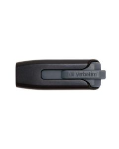 USB flash disk "V3", černá-šedá, 128GB, USB 3.0, 80/25 MB/sec, VERBATIM
