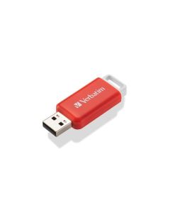 Flash disk "Databar", 16GB, USB 2.0, červená, VERBATIM 49453