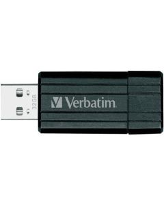 32GB USB Flash 2.0, 11/8MB/sec, Pin Stripe, VERBATIM, černý