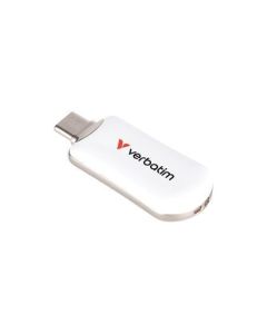USB flash disk "Plectra", bílá, 512 GB, USB-C 3.2 Gen1, VERBATIM 30231