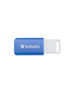 Flash disk "Databar", 64GB, USB 2.0, modrá, VERBATIM 49455