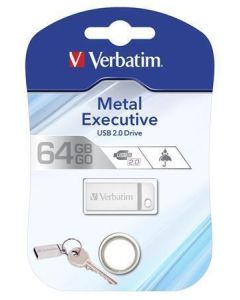 USB flash disk  "Executive Metal", 64GB, USB 2.0,  VERBATIM