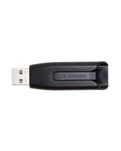 USB flash disk "V3", černá-šedá, 64GB, USB 3.0, 60/12MB/sec, VERBATIM