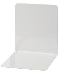 Rozdělovač knih, světle šedá, kov, 2 ks, 14x12x14 cm, WEDO