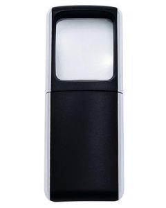 Lupa, černá, 35 x 38 mm, s LED světlem, WEDO 2717501