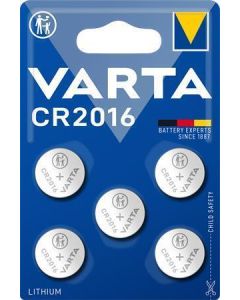 Knoflíková baterie "CR2016", 5 ks, VARTA 6016101415
