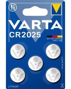 Knoflíková baterie "CR2025", 5 ks, VARTA 6025101415
