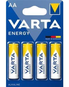Baterie, AA (tužková), 4 ks, VARTA "Energy"