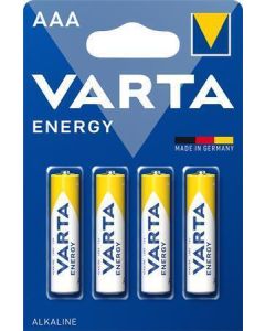 Baterie, AAA (mikrotužková), 4 ks v balení, VARTA  "Energy"
