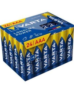 Baterie "Longlife Power", AAA, 24 ks, bez plastu, VARTA 4903121134