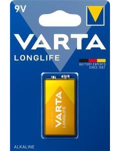 Baterie, 9V, 1 ks,VARTA "Longlife Extra"