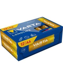 Baterie "Longlife", AA, 12 ks, bez plastu, VARTA 4106301132