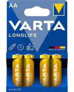 Baterie, AA (tužková), 4 ks, VARTA "Longlife Extra"